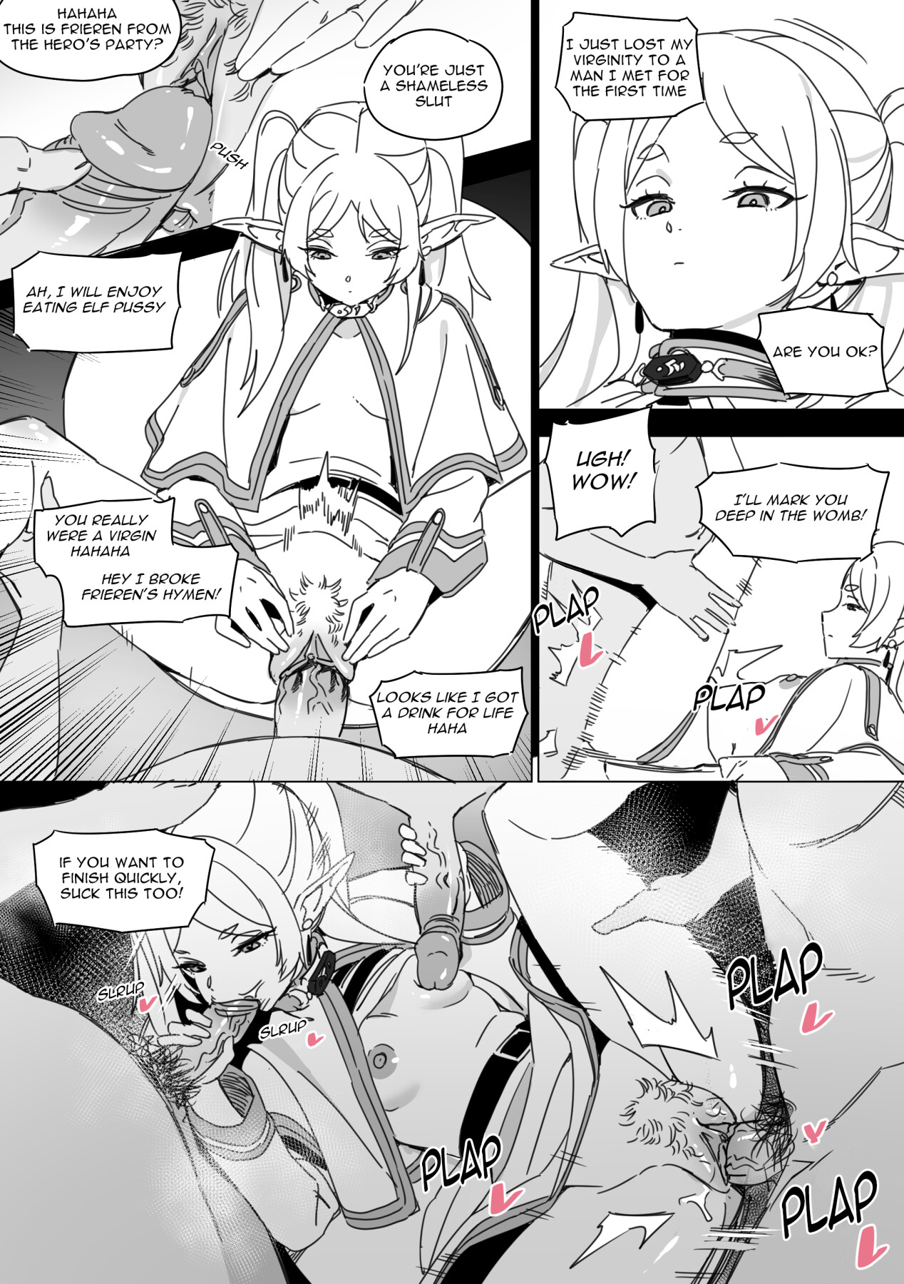 Hentai Manga Comic-Defeated Frieren-Read-10